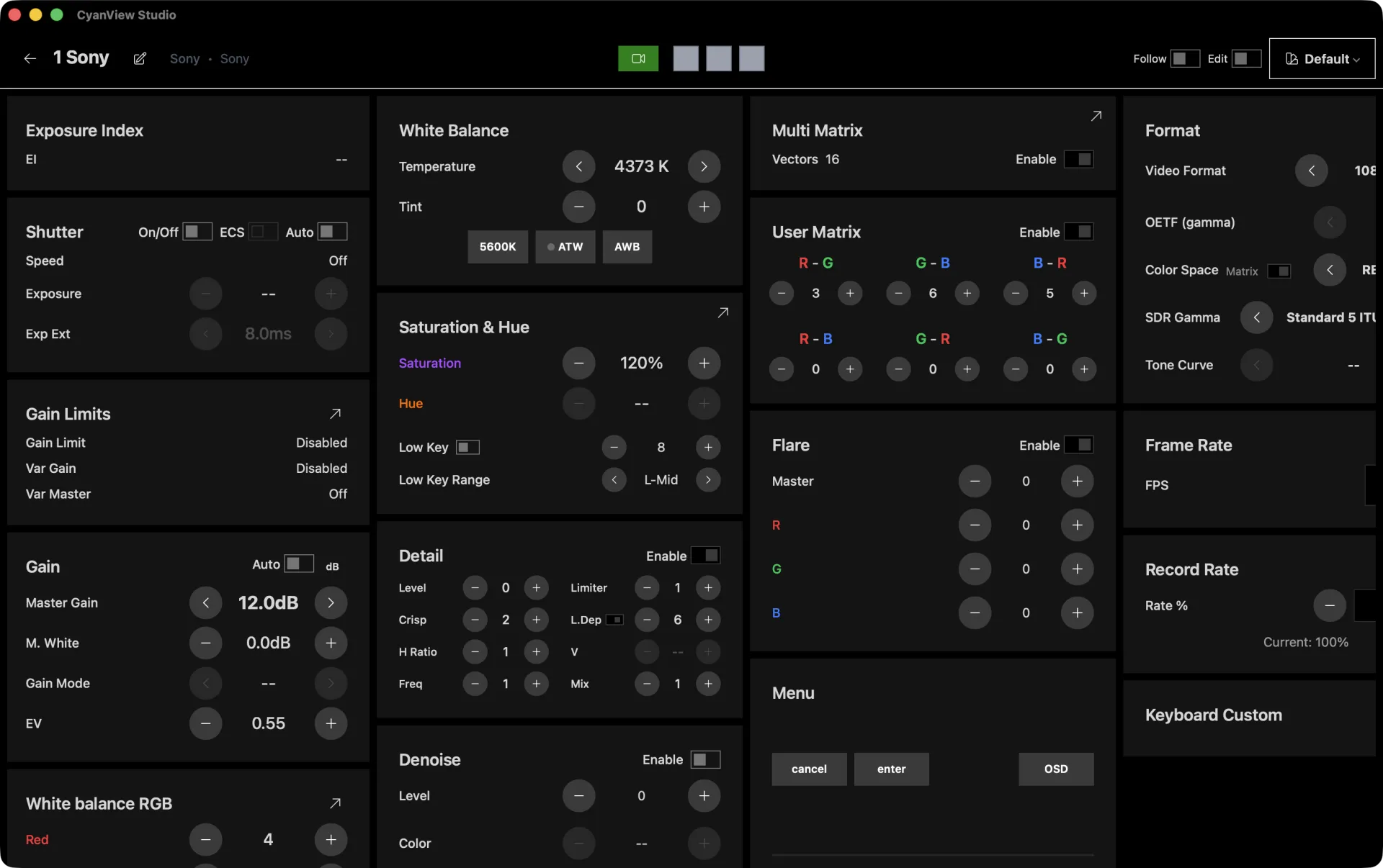 Camera Controls
